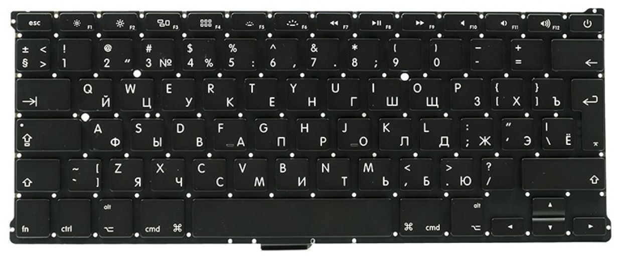 Клавиатура для ноутбука PowerPlant Apple A1369, A1466 (Macbook Air 13.3