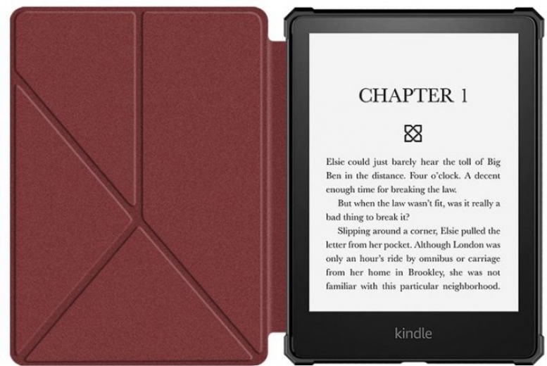 Обложка BeCover Ultra Slim Origami для Amazon Kindle Paperwhite 11th Gen. 2021 (707222) Red Wine - фото - интернет-магазин электроники и бытовой техники TTT