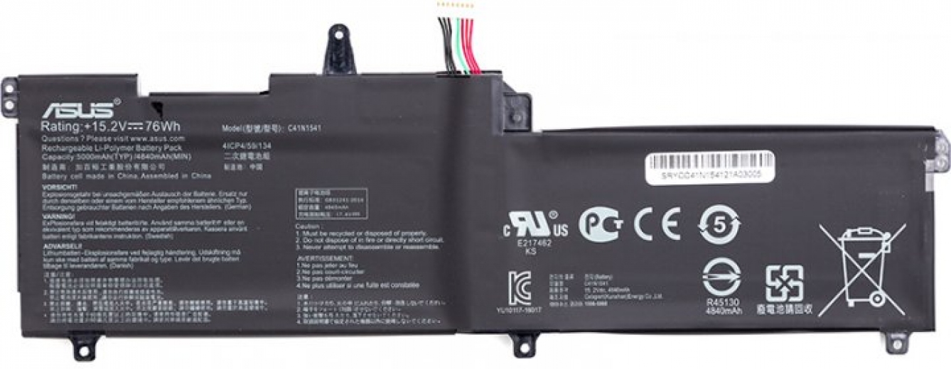 Акумулятор для ноутбуків Asus ROG Strix GL702V (C41N1541) 15.2 V 4200mAh (original) (NB431250) - фото - інтернет-магазин електроніки та побутової техніки TTT