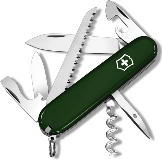 Ніж Victorinox Camper (Vx13613.4) Green  - фото - інтернет-магазин електроніки та побутової техніки TTT