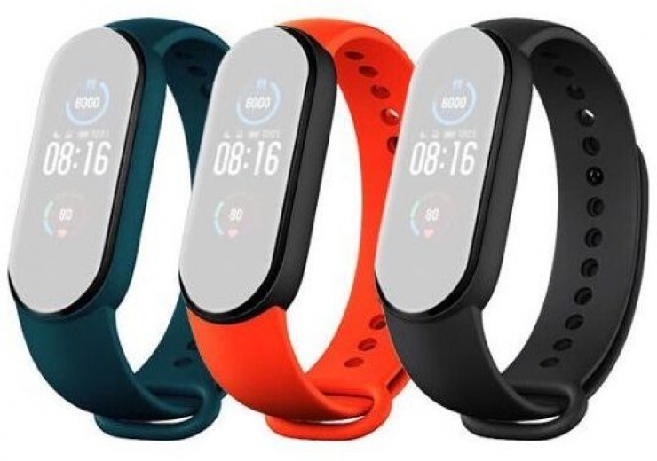 Ремешок Xiaomi Original Strap для Xiaomi Mi Smart Band 5/6 3шт (BHR4639GL) Black/Orange/Teal - фото - интернет-магазин электроники и бытовой техники TTT