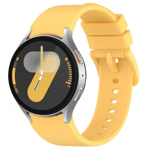Ремінець BeCover Tape для Samsung Galaxy Watch (20mm) 3 41mm/4/5/6/7 40-44mm (712064) Yellow - фото - інтернет-магазин електроніки та побутової техніки TTT