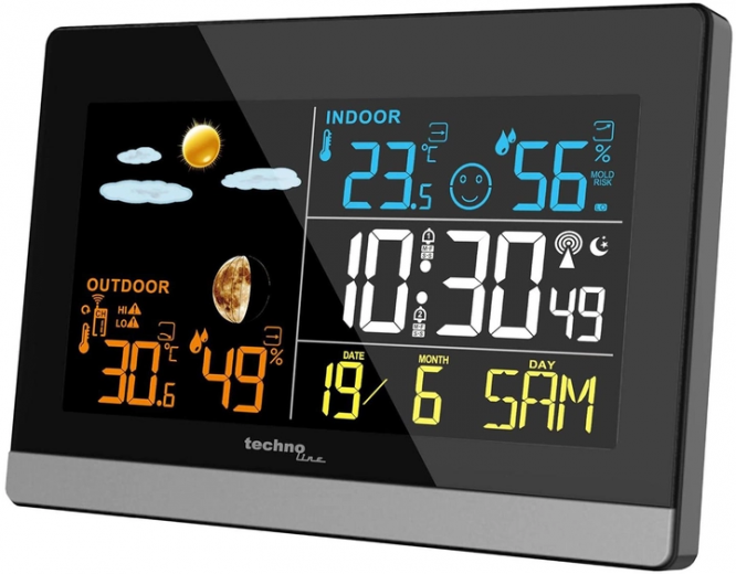 Метеостанция Technoline WS6455 Black/Silver - фото Метеостанция Technoline WS6455 Black/Silver - фото - интернет-магазин электроники и бытовой техники TTT