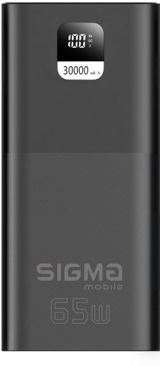 УМБ Sigma mobile X-power SI30A6QLX 30000 mAh PD65W Black - фото - интернет-магазин электроники и бытовой техники TTT