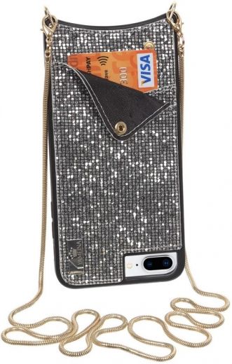 Чохол Glitter Wallet Becover для Apple iPhone 6 Plus/6s Plus/7 Plus/8 Plus (703612) Silver - фото - інтернет-магазин електроніки та побутової техніки TTT