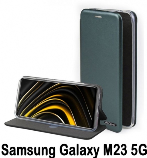 Чехол-книжка BeCover Exclusive для Samsung Galaxy M23 5G SM-M236 (707941) Dark Green - фото - интернет-магазин электроники и бытовой техники TTT