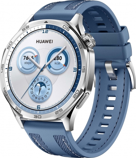 Смарт годинник Huawei Watch GT 5 46mm Blue - фото - інтернет-магазин електроніки та побутової техніки TTT