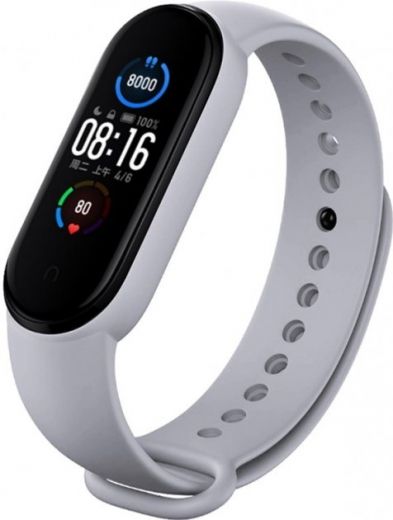 Ремінець BeCover для Xiaomi Mi Band 5 (BC_705432) Light Gray - фото - інтернет-магазин електроніки та побутової техніки TTT