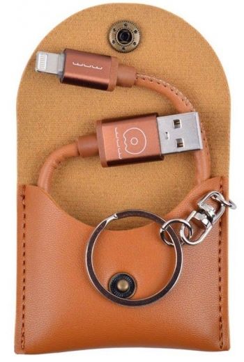 Кабель USB WUW X80 2in1 (lightning+micro) 0.2m 2A Brown - фото - інтернет-магазин електроніки та побутової техніки TTT