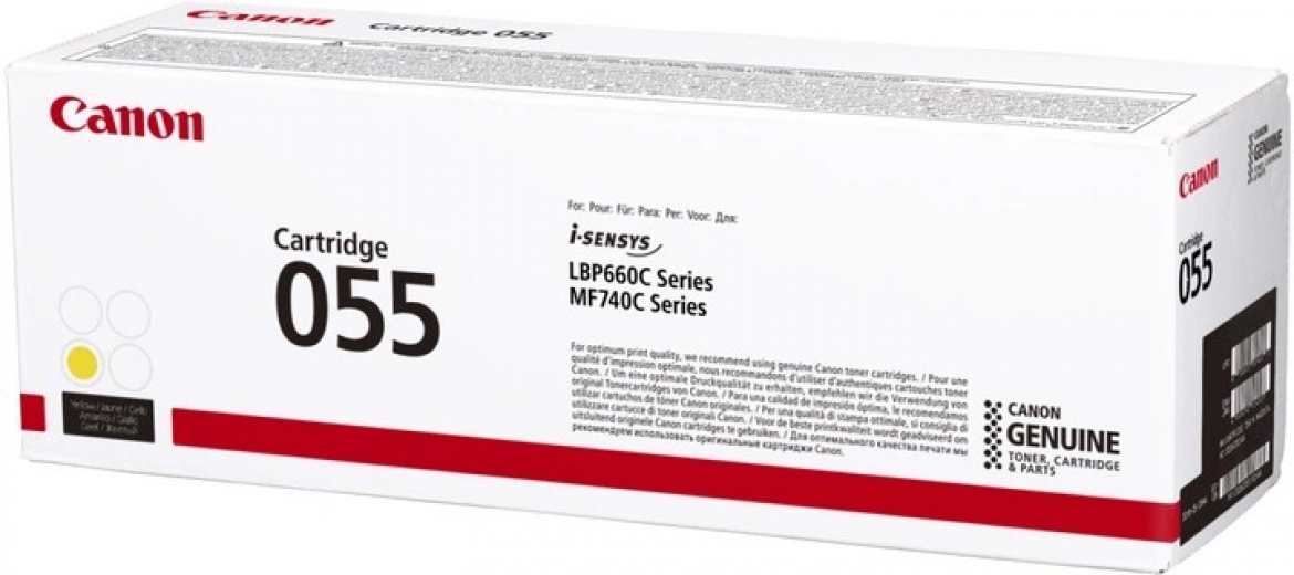 Картридж Canon 055 MF742/744/746, LBP663/664 (3013C002) 2.1к Yellow  - фото - интернет-магазин электроники и бытовой техники TTT