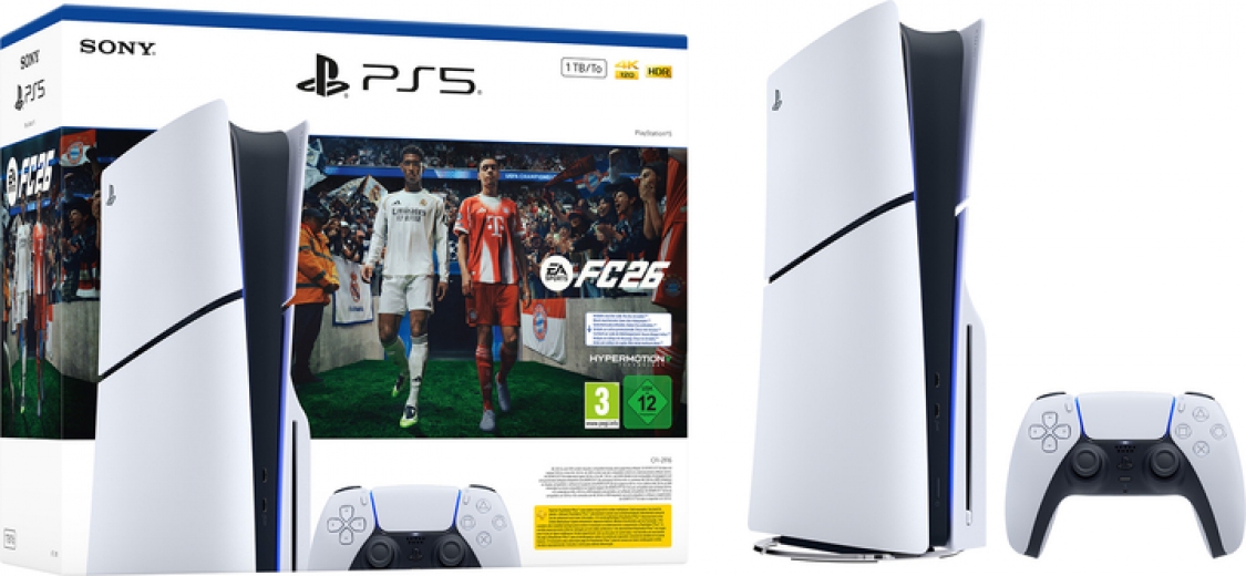 Игровая приставка Sony PlayStation 5 Slim Blu-ray (EA Sports FC 26) - фото Игровая приставка Sony PlayStation 5 Slim Blu-ray (EA Sports FC 26) - фото - интернет-магазин электроники и бытовой техники TTT