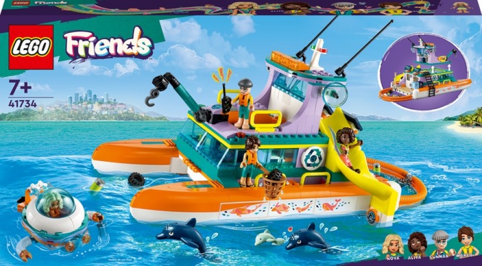 Конструктор LEGO Friends Лодка морской спасательной бригады 717 деталей (41734) - фото - интернет-магазин электроники и бытовой техники TTT
