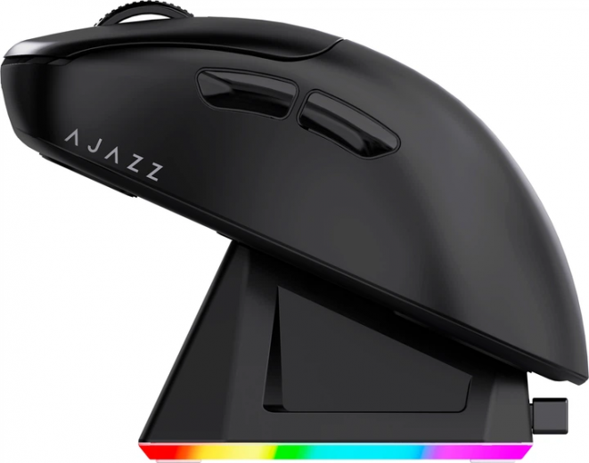 Мышь Ajazz AJ179P MC Charging Dock Wireless/Bluetooth/USB (AJ179P-MC-B) Black  - фото - интернет-магазин электроники и бытовой техники TTT