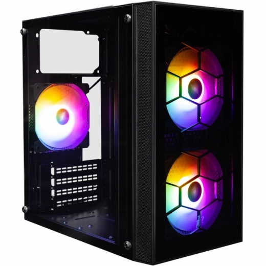 Корпус 1stPlayer X1-BK-3F1-PS-600FK-EU 600W Black - фото - интернет-магазин электроники и бытовой техники TTT