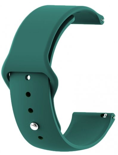 Ремінець BeCover для Xiaomi Amazfit Bip/Bip Lite/Bip S Lite/GTR 42mm/GTS/TicWatch S2/TicWatch E (706206) Dark Green - фото - інтернет-магазин електроніки та побутової техніки TTT