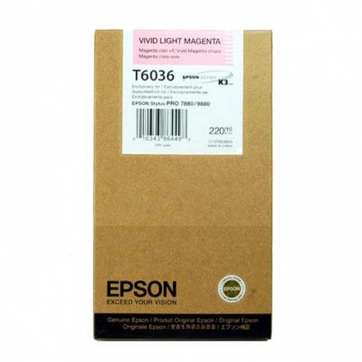  Картридж Epson SP-7880/9880 220 мл (C13T603600) Vivid Light Magenta - фото - інтернет-магазин електроніки та побутової техніки TTT