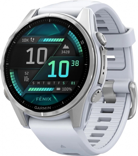 Смарт-часы Garmin fenix 8 43mm AMOLED with Whitestone Silicone Band (010-02903-00) Silver - фото - интернет-магазин электроники и бытовой техники TTT
