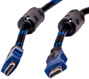 Видео кабель PowerPlant HDMI - HDMI 15 м, позолоченные коннекторы, v1.4, Nylon Double ferrites (KD00AS1206) - фото - интернет-магазин электроники и бытовой техники TTT