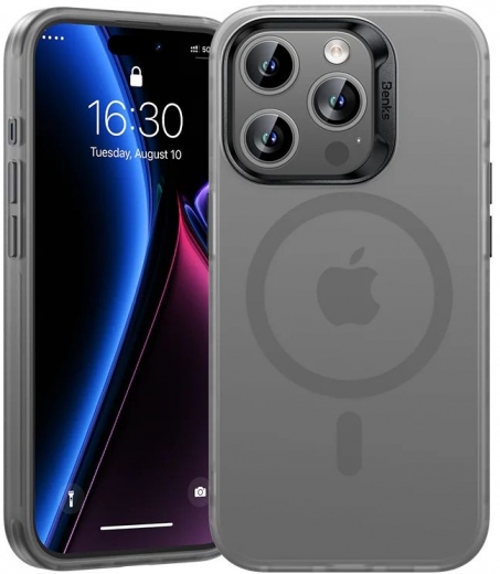 Панель Benks MagClap Lucid Armor Protective для Apple iPhone 15 Pro Grey - фото - интернет-магазин электроники и бытовой техники TTT