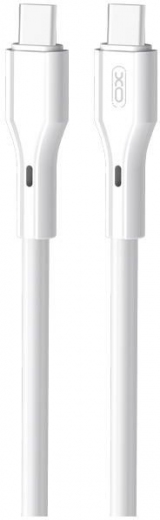 Кабель XO NB-Q231B Type-C to Type-C 1m 60W White - фото - интернет-магазин электроники и бытовой техники TTT