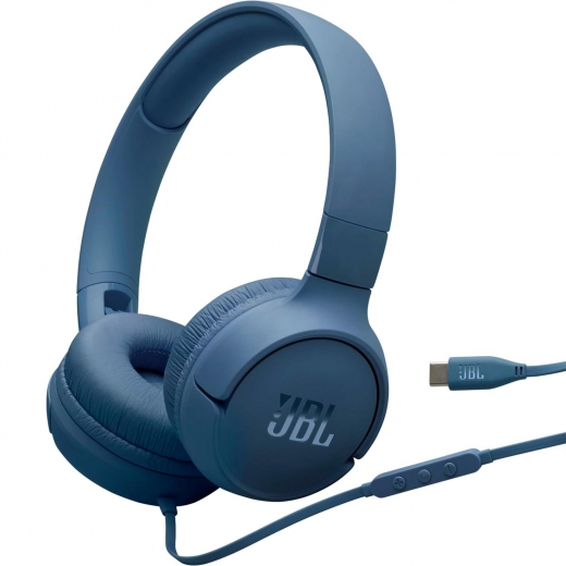 Навушники JBL Tune 520C USB-C (JBLT520CBLU) Blue - фото Навушники JBL Tune 520C USB-C (JBLT520CBLU) Blue - фото - інтернет-магазин електроніки та побутової техніки TTT