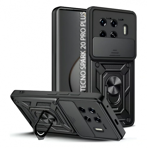 Панель BeCover Military для Tecno Spark 20 Pro Plus (KJ7) (712169) Black - фото - интернет-магазин электроники и бытовой техники TTT