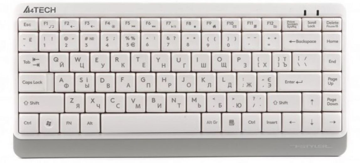 Клавиатура проводная A4Tech FK11 Fstyler Compact Size USB (4711421953245) White - фото Клавиатура проводная A4Tech FK11 Fstyler Compact Size USB (4711421953245) White - фото - интернет-магазин электроники и бытовой техники TTT
