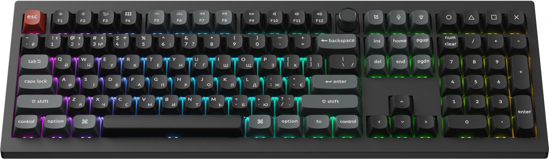 Клавіатура бездротова Keychron V6 Ultra Keychron Red Switch Black RGB (V6U-D1-UA) - фото - інтернет-магазин електроніки та побутової техніки TTT