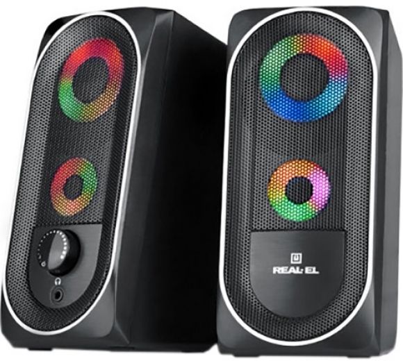 Акустична система Real-El S-110 Black - фото - інтернет-магазин електроніки та побутової техніки TTT