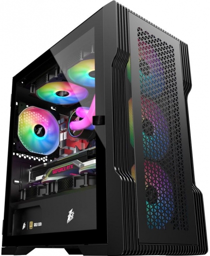 Корпус 1stPlayer T3-4F1-BK Black - фото - интернет-магазин электроники и бытовой техники TTT