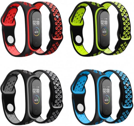 Набор ремешков 4 цвета BeCover Nike Style для Xiaomi Mi Smart Band 5 (705334) - фото - интернет-магазин электроники и бытовой техники TTT