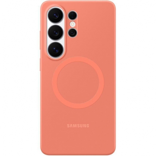 Панель Samsung Silicone Magnet для Samsung Galaxy S26 Ultra (EF-ES948COEGWW) Coralred - фото - интернет-магазин электроники и бытовой техники TTT