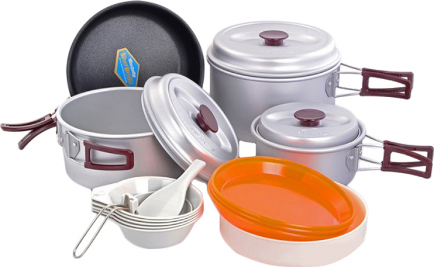 Набір посуду Kovea Silver 56 KSK-WY56 (4823082716241) - фото Набір посуду Kovea Silver 56 KSK-WY56 (4823082716241) - фото - інтернет-магазин електроніки та побутової техніки TTT