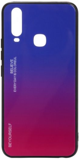 Панель BeCover Gradient Glass для Vivo Y15/Y17 (704041) Blue-Red - фото - інтернет-магазин електроніки та побутової техніки TTT