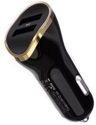 Автомобільний зарядний пристрій XO CC19 2USB 2.4A Black - фото Автомобільний зарядний пристрій XO CC19 2USB 2.4A Black - фото - інтернет-магазин електроніки та побутової техніки TTT