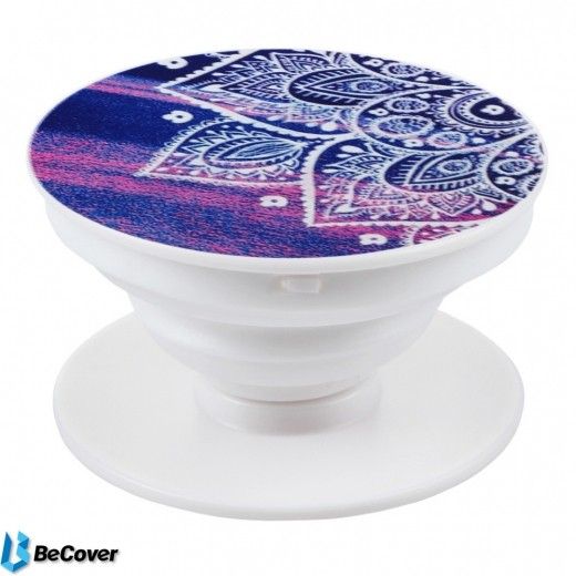 Автотримач для смартфона BeCover PopSockets Stand + PopSockets Mount Leaves Purple (BC_701687) - фото - інтернет-магазин електроніки та побутової техніки TTT