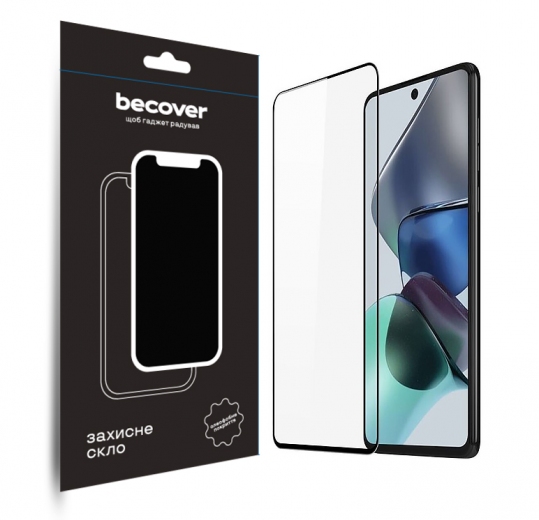 Защитное стекло BeCover для Motorola Moto E32s (709733) Black - фото - интернет-магазин электроники и бытовой техники TTT