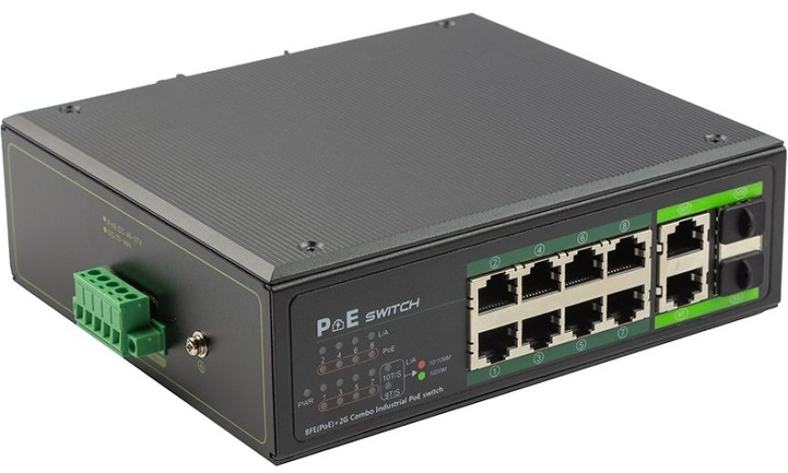PoE коммутатор PowerPlant 8ch 1000Mbps+2G uplink 2 SFP (POE802PRO) - фото PoE коммутатор PowerPlant 8ch 1000Mbps+2G uplink 2 SFP (POE802PRO) - фото - интернет-магазин электроники и бытовой техники TTT