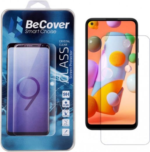 Захисне скло BeCover Crystal Clear Glass для Samsung Galaxy M11 SM-M115 (BC_704849) - фото - інтернет-магазин електроніки та побутової техніки TTT
