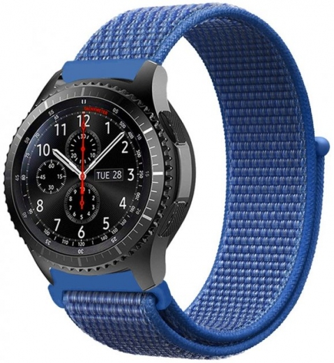Ремешок BeCover Nylon Style для Honor MagicWatch 2 / Huawei Watch 3 Pro Classic 46mm (707078) Blue - фото - интернет-магазин электроники и бытовой техники TTT