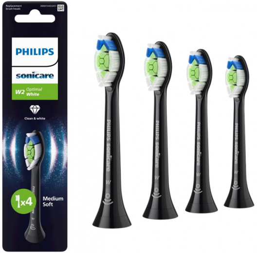 Насадки для зубной щетки PHILIPS Sonicare HX6064/88 W2 Optimal White - фото - интернет-магазин электроники и бытовой техники TTT