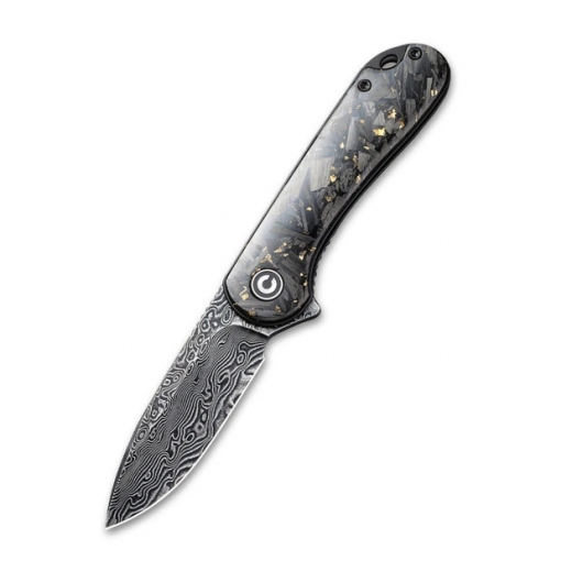 Ніж Civivi Elementum, (7.5 см) Damascus / Carbon Fiber - фото - інтернет-магазин електроніки та побутової техніки TTT