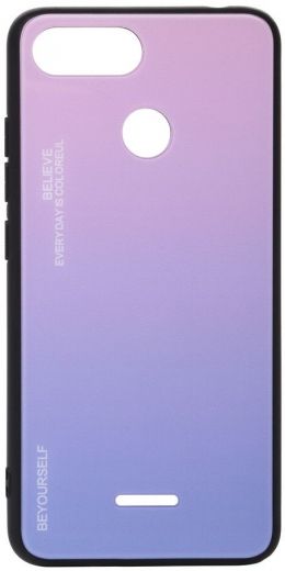 Панель BeCover Gradient Glass для Xiaomi Redmi 6A (703587) Pink-Purple - фото - інтернет-магазин електроніки та побутової техніки TTT
