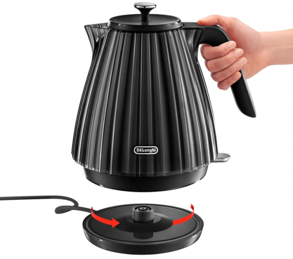 Електрочайник DeLonghi KBD 2001 BK - фото - інтернет-магазин електроніки та побутової техніки TTT