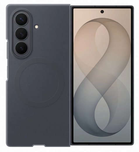 Панель Samsung Silicone Ring Magnet для Samsung Galaxy Fold 8 Ultra (EF-EF976CBEGUA) Graphite - фото - інтернет-магазин електроніки та побутової техніки TTT
