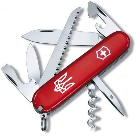 Складной нож Victorinox CAMPER UKRAINE Трезубец бел. 1.3613_T0010u - фото - интернет-магазин электроники и бытовой техники TTT