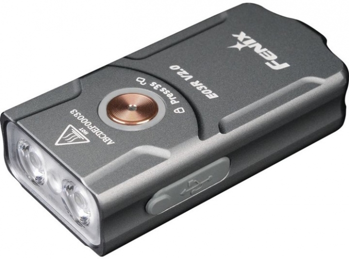 Фонарь наключительный Fenix E03R V2.0, серый (E03RV20GR) - фото Фонарь наключительный Fenix E03R V2.0, серый (E03RV20GR) - фото - интернет-магазин электроники и бытовой техники TTT