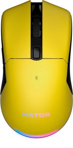 Миша Hator Pulsar 2 Pro Wireless/USB (HTM-532) Yellow  - фото - інтернет-магазин електроніки та побутової техніки TTT