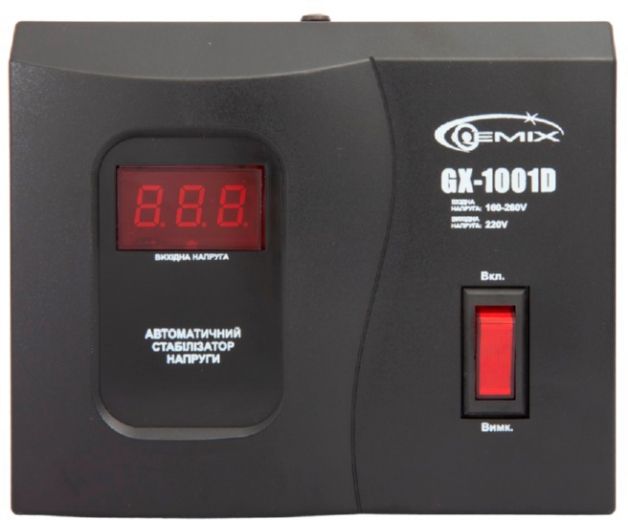 Стабилизатор напряжения Gemix GX-1001D - фото Стабилизатор напряжения Gemix GX-1001D - фото - интернет-магазин электроники и бытовой техники TTT