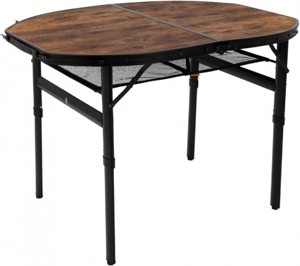 Стіл кемпінговий Bo-Camp Woodbine Oval 100x70 см (1404185) (DAS302783) Black/Wood look - фото - інтернет-магазин електроніки та побутової техніки TTT